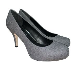Madden Girl Gray Textured 3.5”‎ Heel Pumps Size 8.5